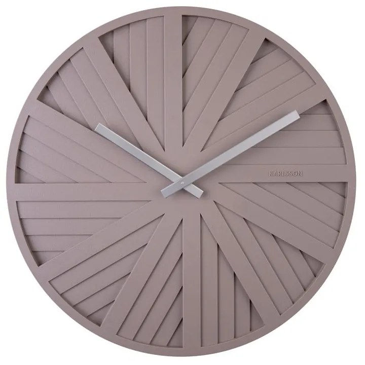 Ceas de perete Karlsson Slides, ø 40 cm, gri