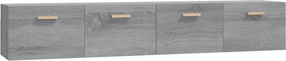 vidaXL Dulapuri perete 2 buc. gri sonoma 100x36,5x35cm lemn prelucrat