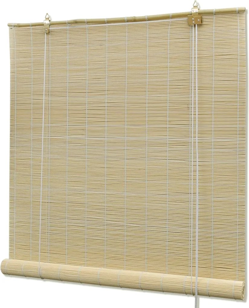 vidaXL Jaluzea tip rulou, natural, 140x220 cm, bambus