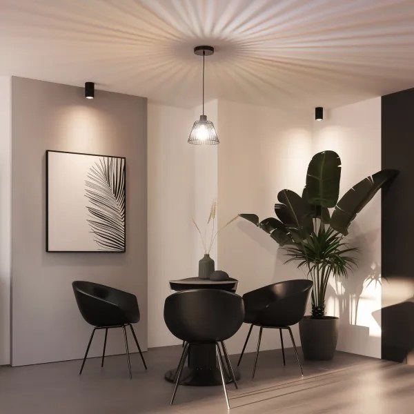 Brilagi - Pendul LED cu cablu CERIA WIRE, 1 x E27 (max. 40 W), 230 V, diametru 21 cm, negru