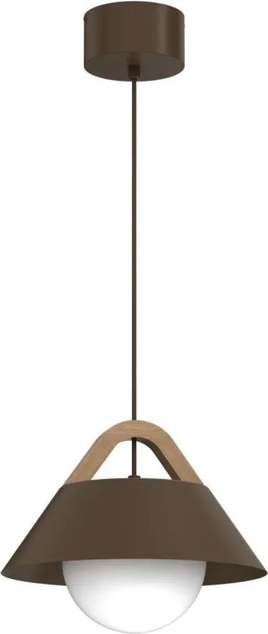 Pendul pe cablu FUNDA 1xE27/15W/230V, maro