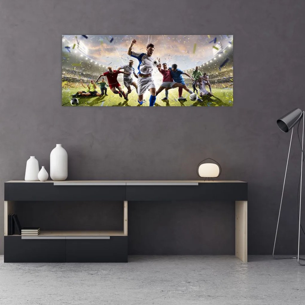 Tablou - Fotbal (120x50 cm)