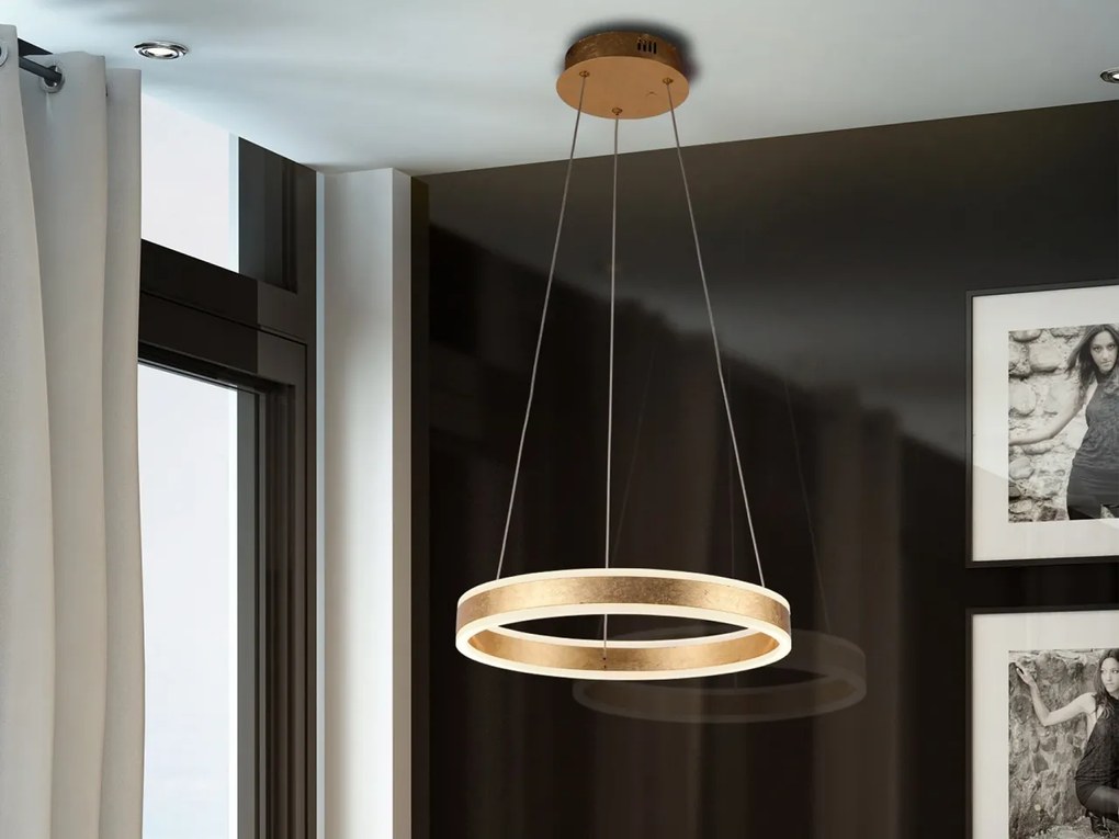 Lustra LED design modern circular 50cm Helia aurie SV-831940