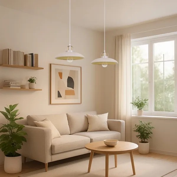 Lustră pe cablu Brilagi FLAMENGO 2xE27/60W/230V bej