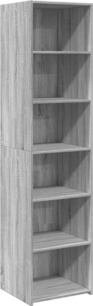 vidaXL Dulap înalt, gri sonoma, 45x41x185 cm, lemn prelucrat