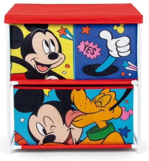 Disney Mickey Pluto suport de depozitare pentru jucării cu 3 compartimente 53x30x60 cm