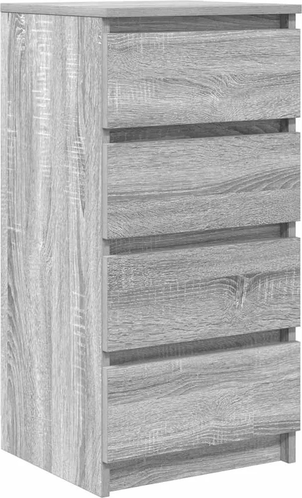 vidaXL Bufetă gri Sonoma 37,5x35x76 cm Lemn prelucrat