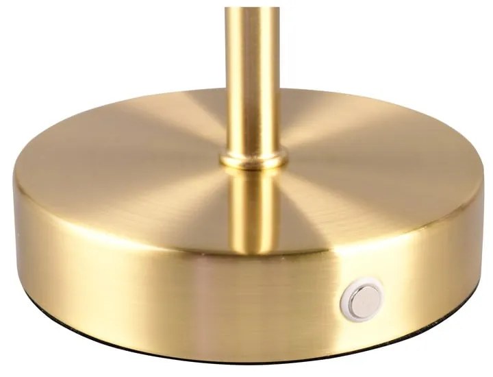 Veioză aurie LED cu intensitate reglabilă (înălțime 30 cm) Jeff – Reality