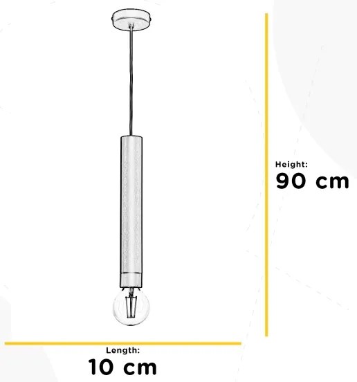 Lustră pe cablu ONLI DORA 1xE27/15W/230V negru