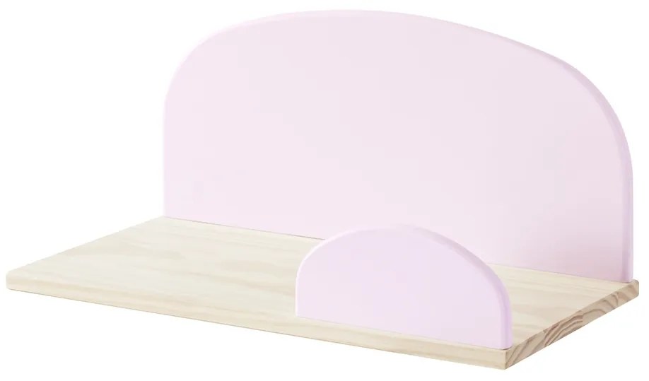 Această combinație KIDDY în roz constă dintr-un pat (90x200), noptieră, 2 rafturi de perete (45 și 65 cm), bară de siguranță și cutie de jucării.