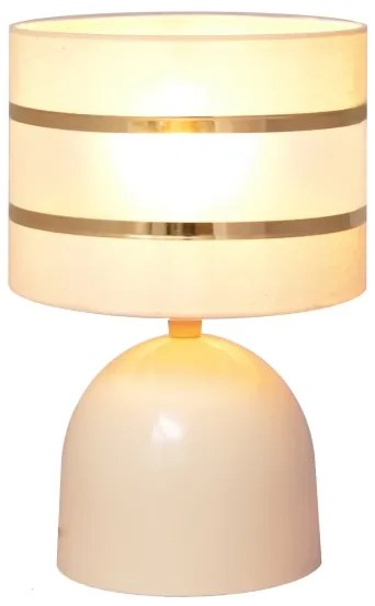 Lampă de masă HELEN 1xE27/15W/230V crem/aurie