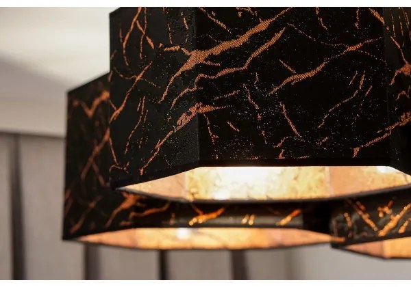 Lustră aplicată Duolla ROLLER TRIO HEX 3xE27/15W/230V negru/cupru