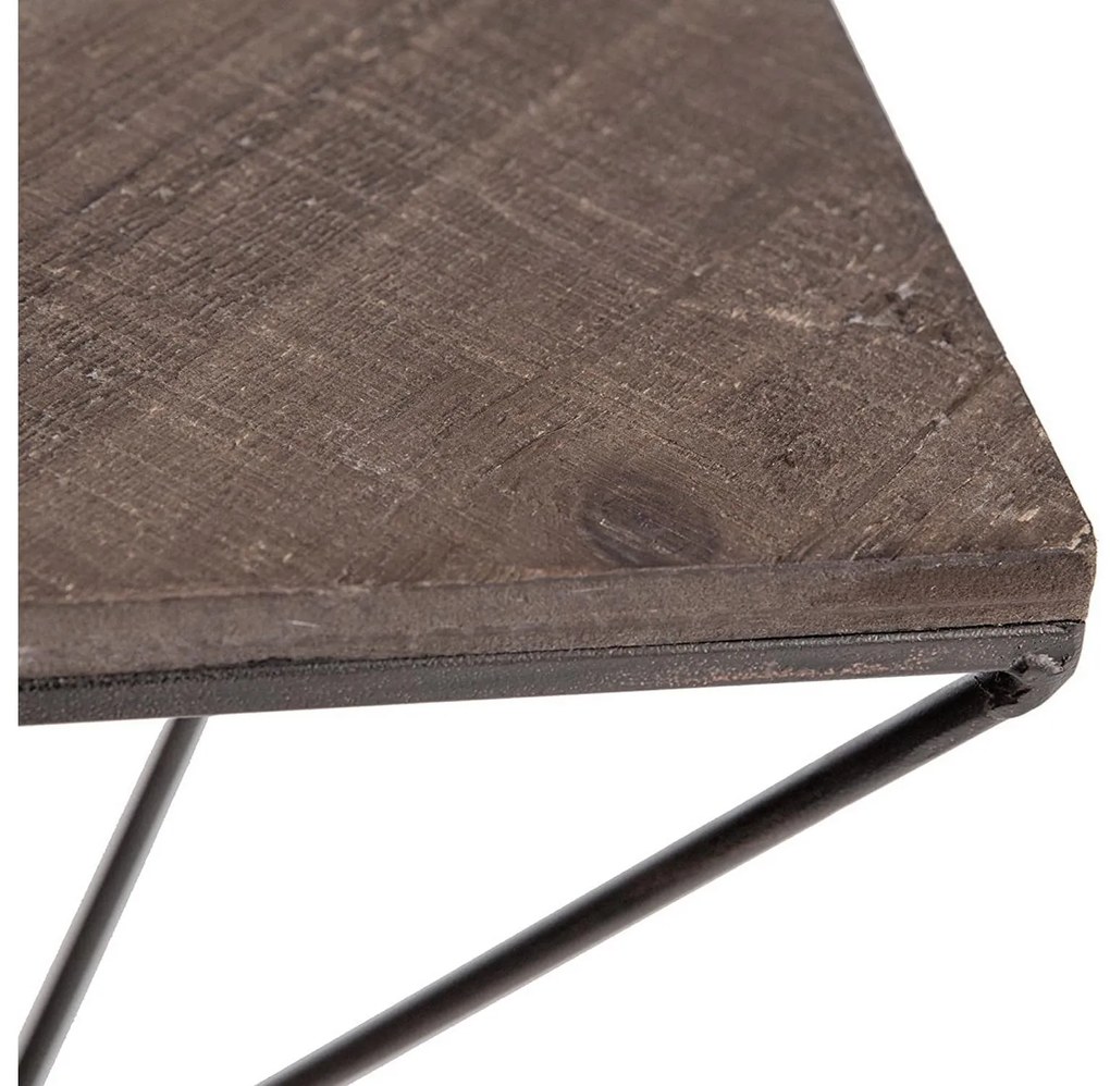 Raft decorativ de perete Duvelo 18 (Nuc + negru) . 1093665