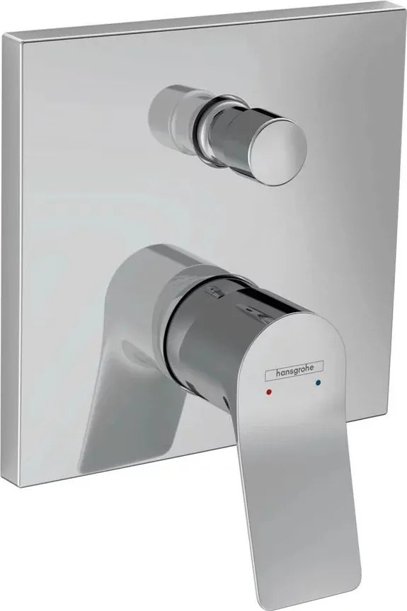 Baterie cada - dus incastrata Hansgrohe Vivenis crom lucios fara corp ingropat