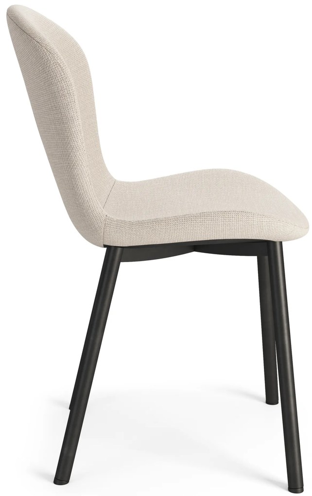 MAZZONI EXPORT FIORA Bej (material Basel 24) - SCAUN MODERN TAPIȚAT PENTRU SALON/SUFRAGERIE LOFT