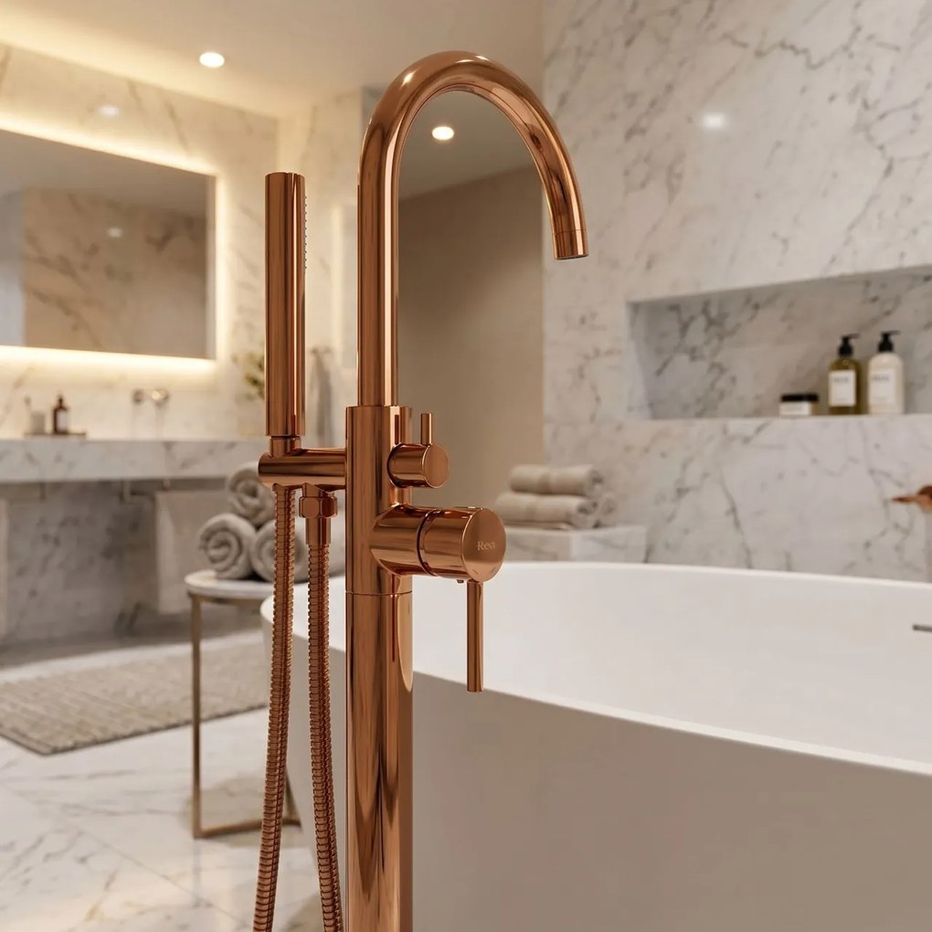 Baterie de podea Rea Lungo Copper