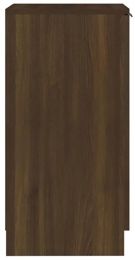 Pantofar, stejar maro, 30x35x70 cm, lemn compozit Stejar brun, 1