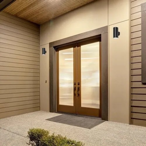 Aplica LED iluminat exterior ambiental, Protectie IP65 Urfa II negru