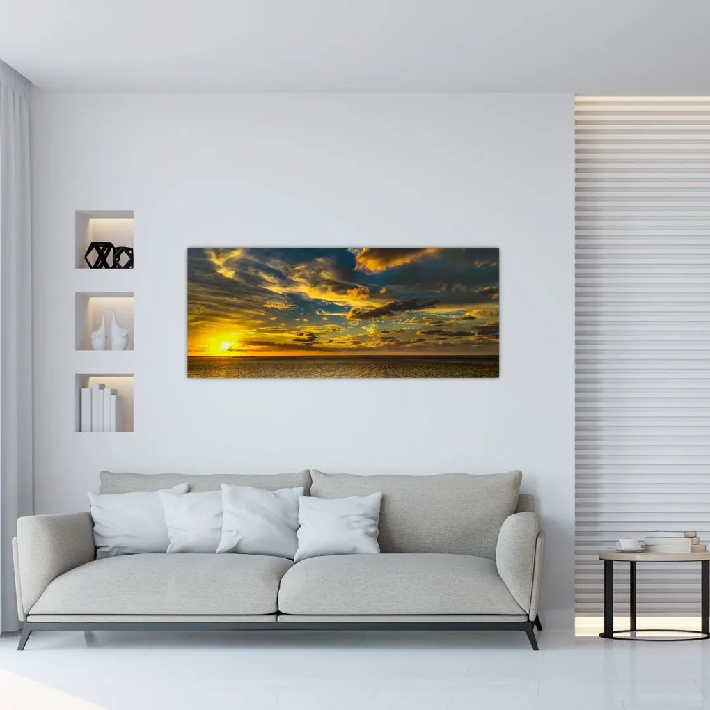 Apus de soare la mare (120x50 cm)
