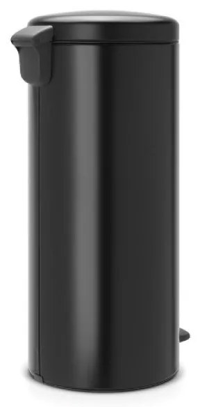 Cos de gunoi cu pedala Brabantia NewIcon 649059, 30 L, Inchidere usoara, Baza antiderapanta, Negru