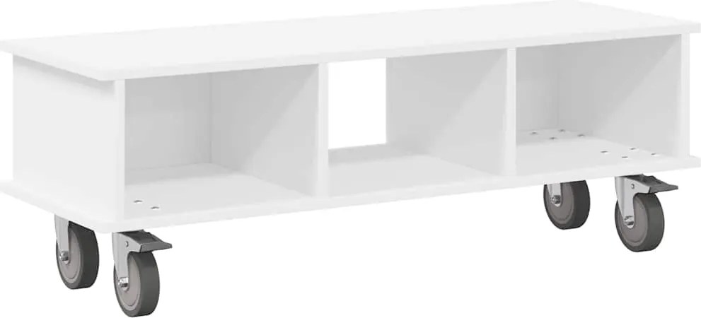 vidaXL Support TV Alb 100 x 35 x 35 cm Lemn compozit