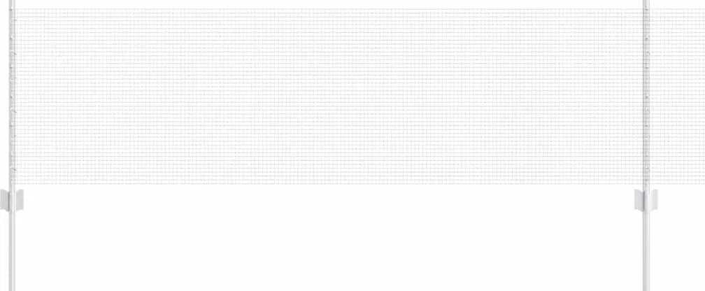 vidaXL Gard cu Stâlp Argintiu 0,6 x 100 m Oțel