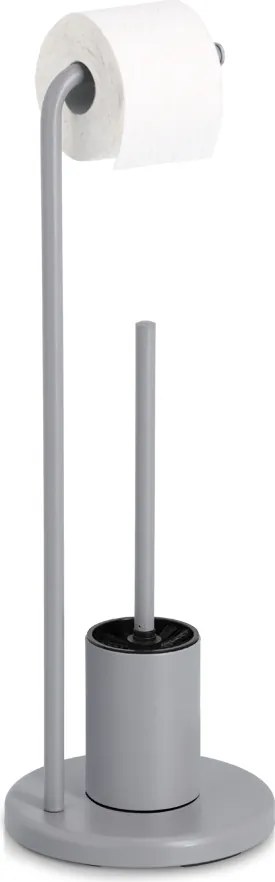 Suport pentru hârtie igienică și perie WC VETRO, înălțime 63 cm