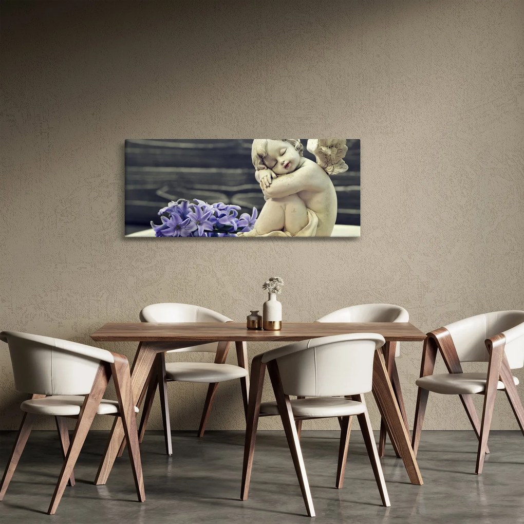Tablou - Înger cu floare (120x50 cm)