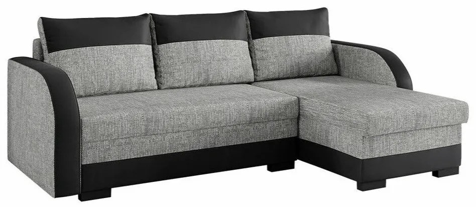 Colțar Columbus 111Cutie de pat, 230x140x85cm, 100 kg, Picioare: Plastic, Lemn