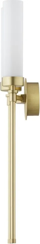 Aplica de perete stil elegant PRESTON 2 alama/sticla opal