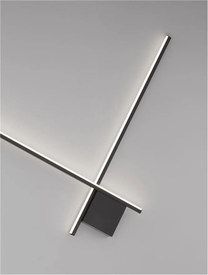 Aplica de perete cu lumina ambientala LED Cross 80cm