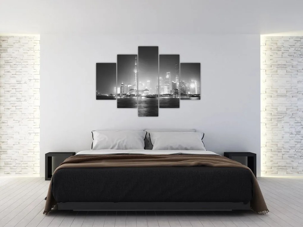 Tablou cu zgârăie nori moderene (150x105 cm)