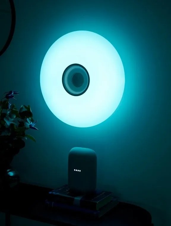 Plafoniera cu LED RGB, difuzor Bluetooth si protectie IP54 Djay Smart Colour