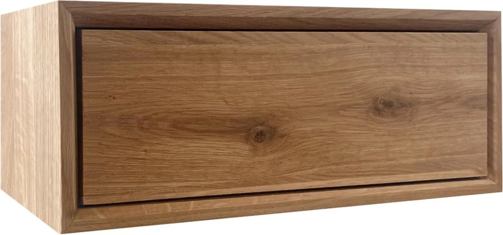 Noptieră stejar masiv natur Arya, 50 × 35 × 19 cm