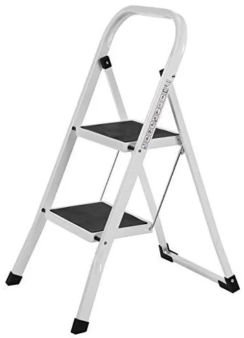 Scara, Songmics, Alb-Negru, 86.5x44.5x4.5 cm
