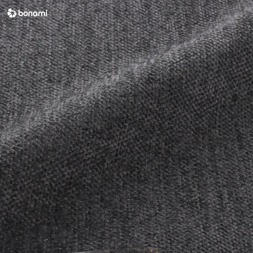 Canapea extensibilă în formă de "U" cu șezlong pe partea stângă Miuform Scandic Lagom, gri închis