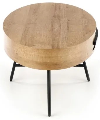 Măsuță de cafea CAROLINA 41x120 cm stejar auriu/negru