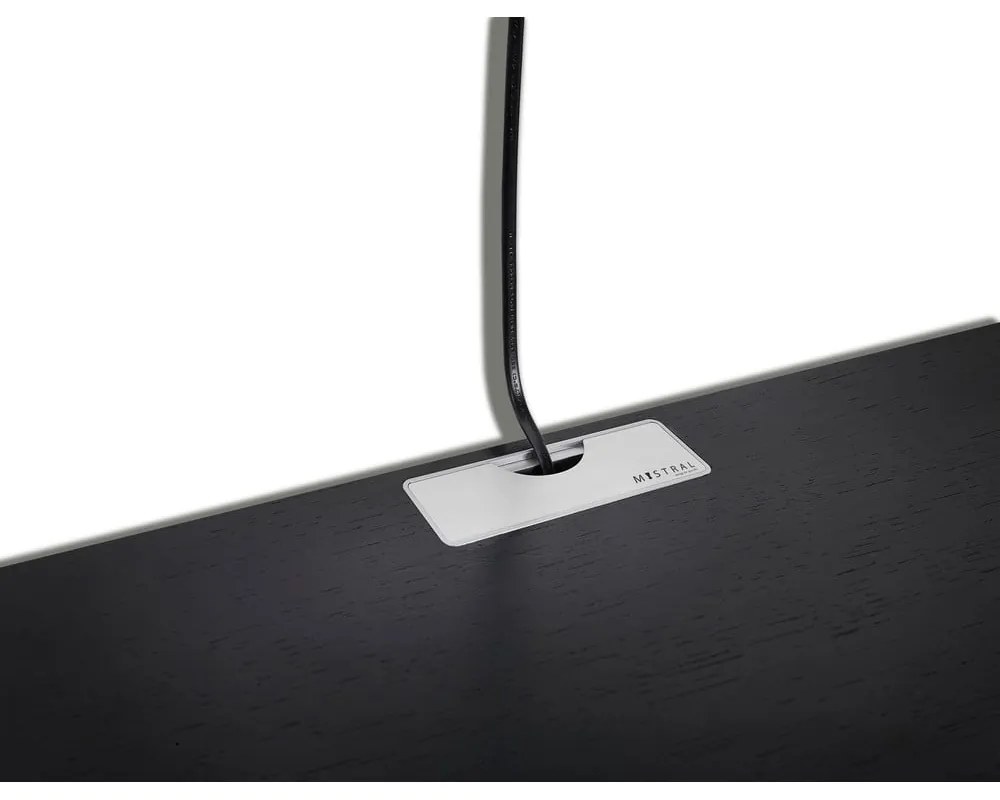 Comodă TV cu picioare din metal Mistral 233, negru