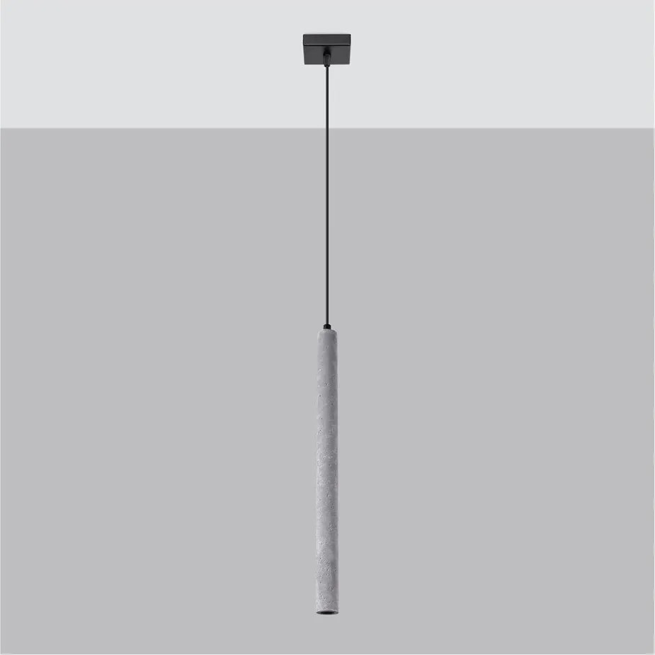 Lustră gri din beton Fideus – Sollux