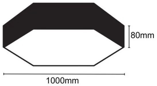 Plafonieră LED/100W/230V 4000K d. 100 cm