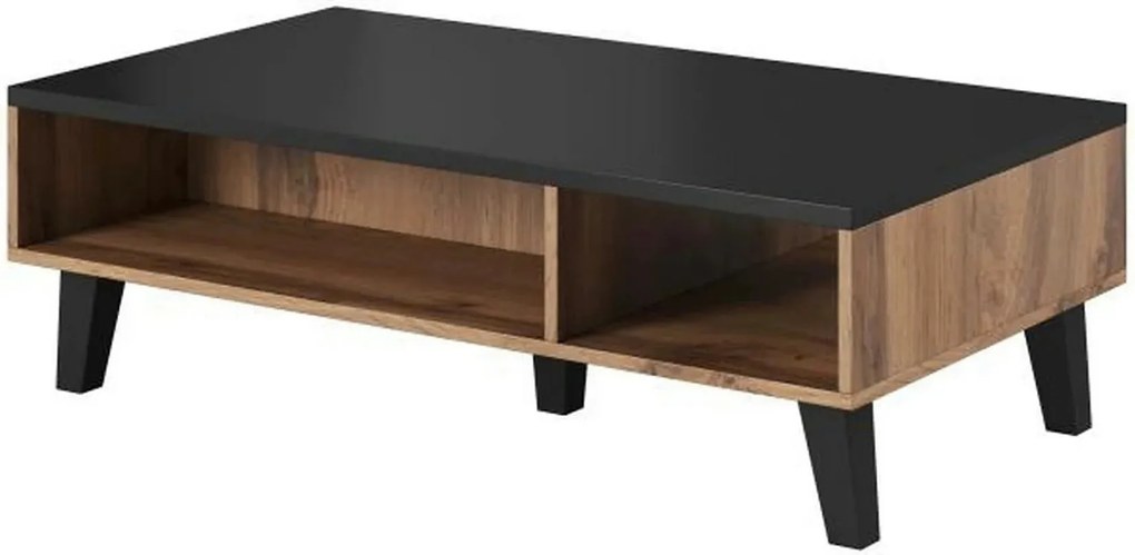 Masuta cafea LOTTA, negru/stejar sonoma, PAL, 110x60x35 cm