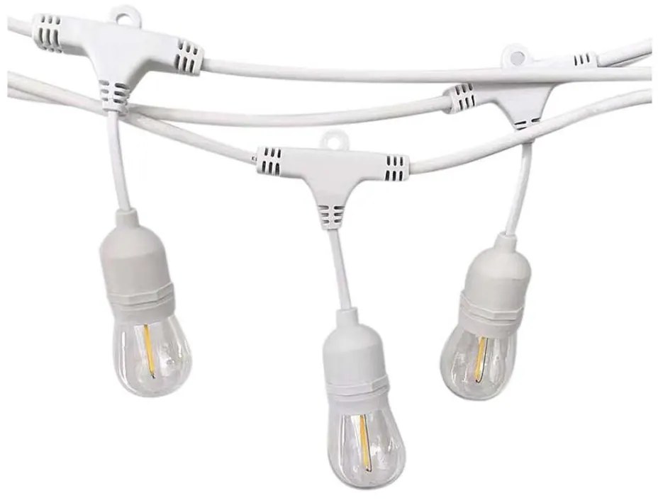 Șir exterior STRING 15xE27/40W/230V 15m IP65