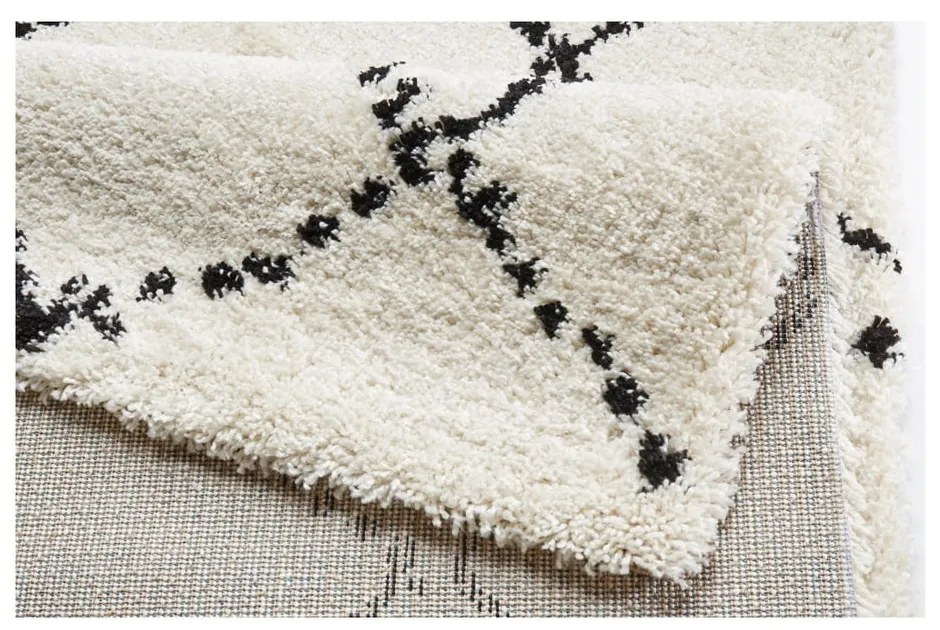 Covor Mint Rugs Hash, 120 x 170 cm, bej - negru