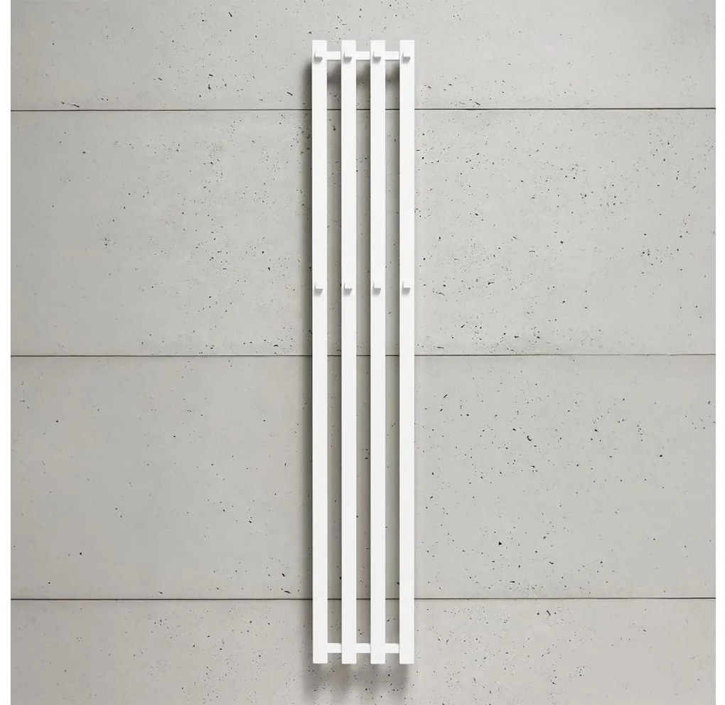 P.M.H. P2W/4 - Radiator de baie tip scară PLUTO 406 W, 150 cm, alb