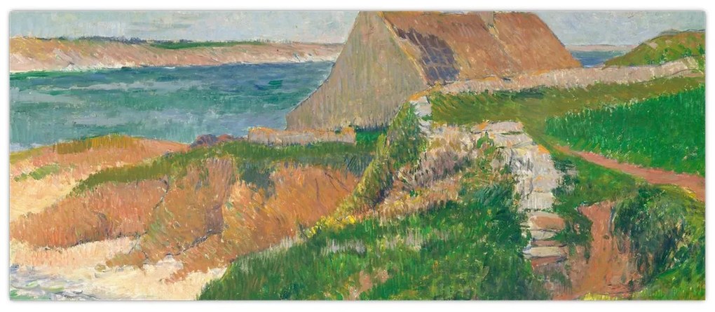 Tablou - Henri Moret, The Island of Raguenez, Brittany, reproducere (120x50 cm)