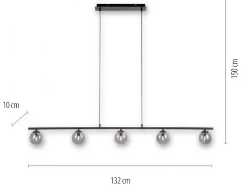 Lustră LED pe cablu WIDOW 5xG9/3W/230V Paul Neuhaus 2026-18