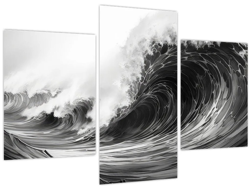 Tablou - Pictura valurilor (90x60 cm)