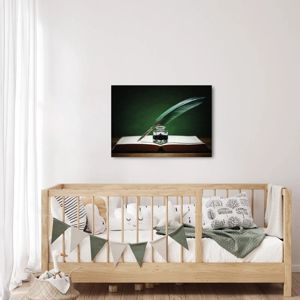Tablou cu stilou sriind (70x50 cm)
