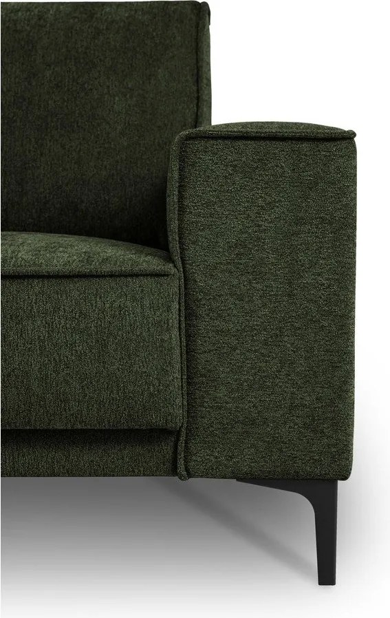 Colțar verde cu tapițerie din chenille (cu colț pe partea stângă/cu șezlong) Copenhagen – Scandic