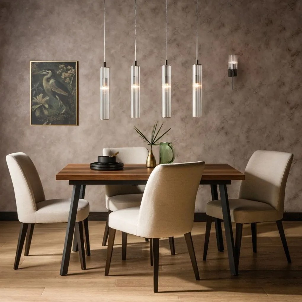 Lustra, Pendul design modern ARIA titan periat